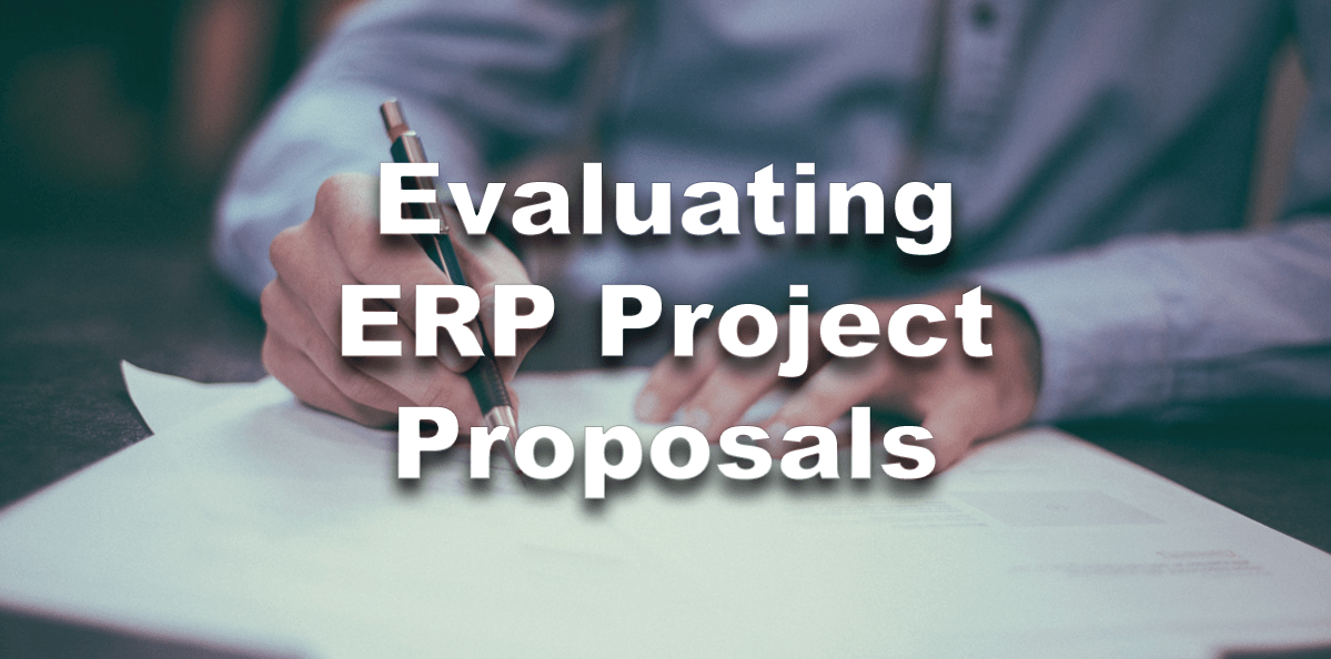 Evaluate ERP Project Proposals Evaluating Project Proposal